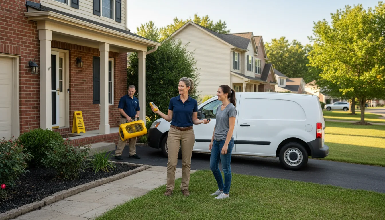 Residential water damage restoration in Ruth, MS